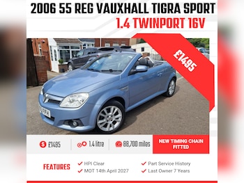 Used Vauxhall Tigra 2006 for sale - 78467999: Photo