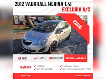 Used Vauxhall Meriva 2012 for sale - 78468079: Photo