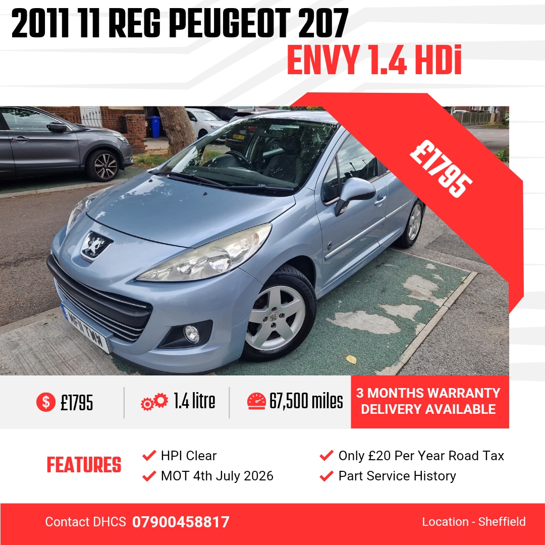 Used Peugeot 207 2011 for sale - 76478282: Photo 1