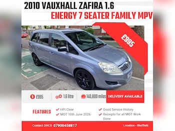 Used Vauxhall Zafira 2010 for sale - 75944909: Photo