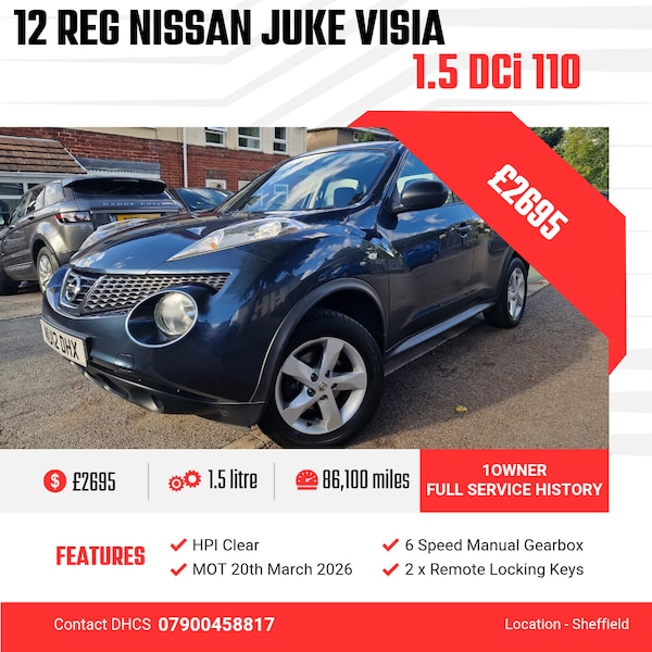 Used Nissan Juke 2012 for sale - 76088931: Photo 1