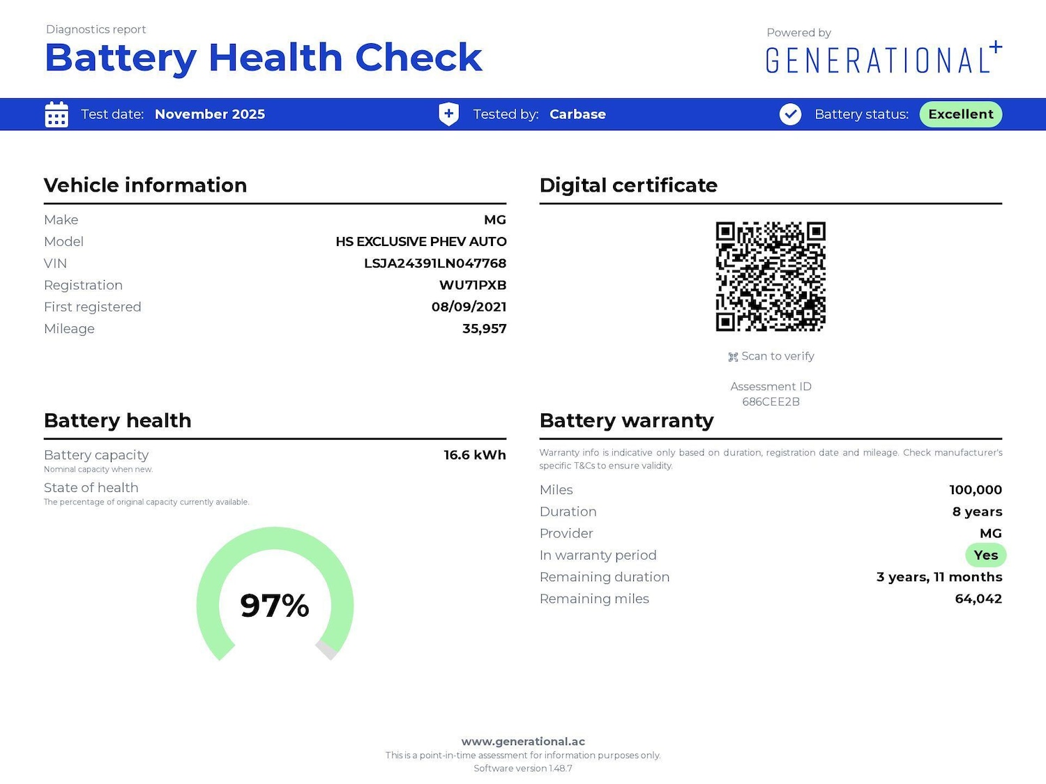 Used MG MG HS 2021 for sale - 76723875: Photo 4