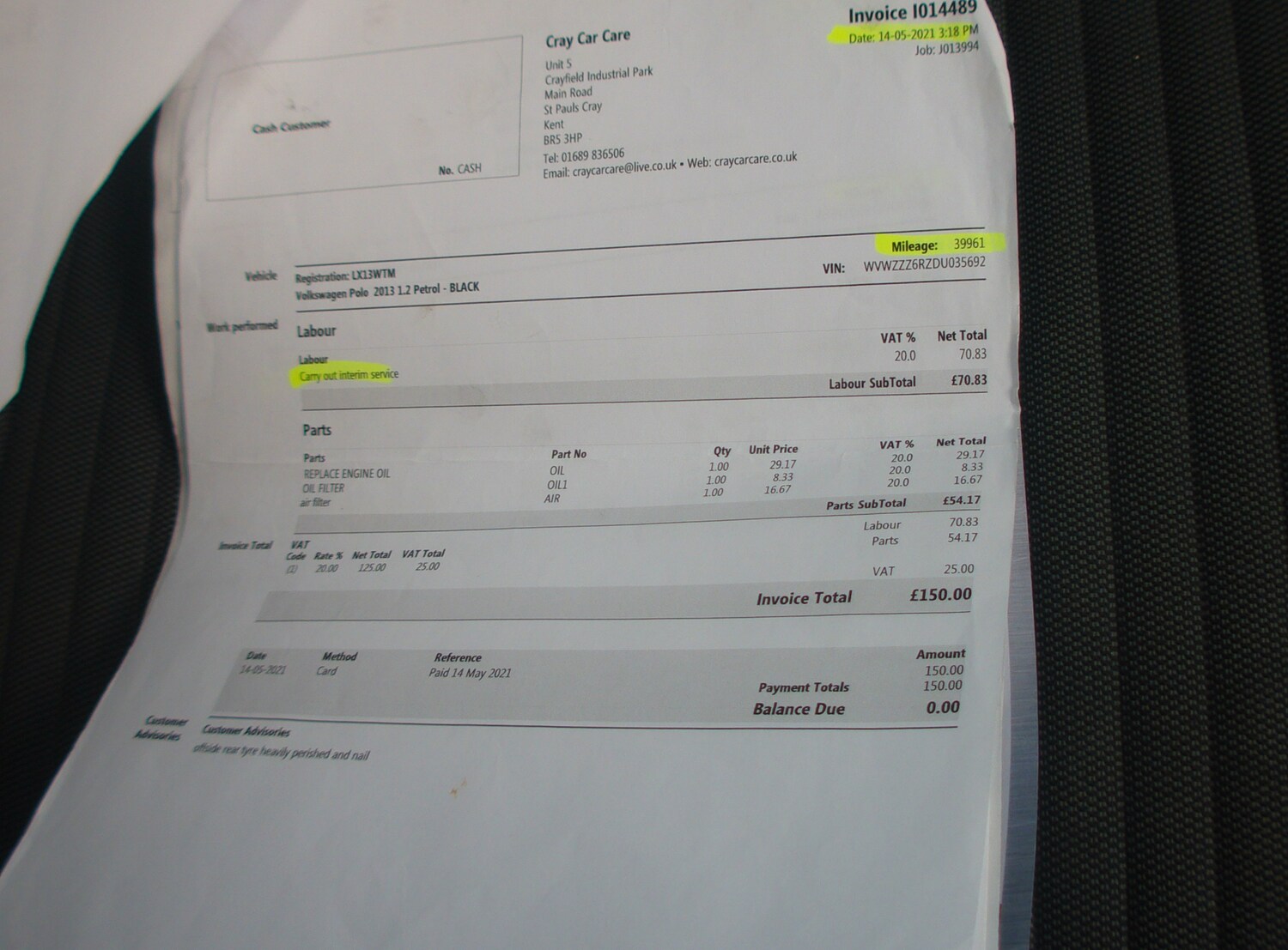 Used Volkswagen Polo 2013 for sale - 78177197: Photo 14