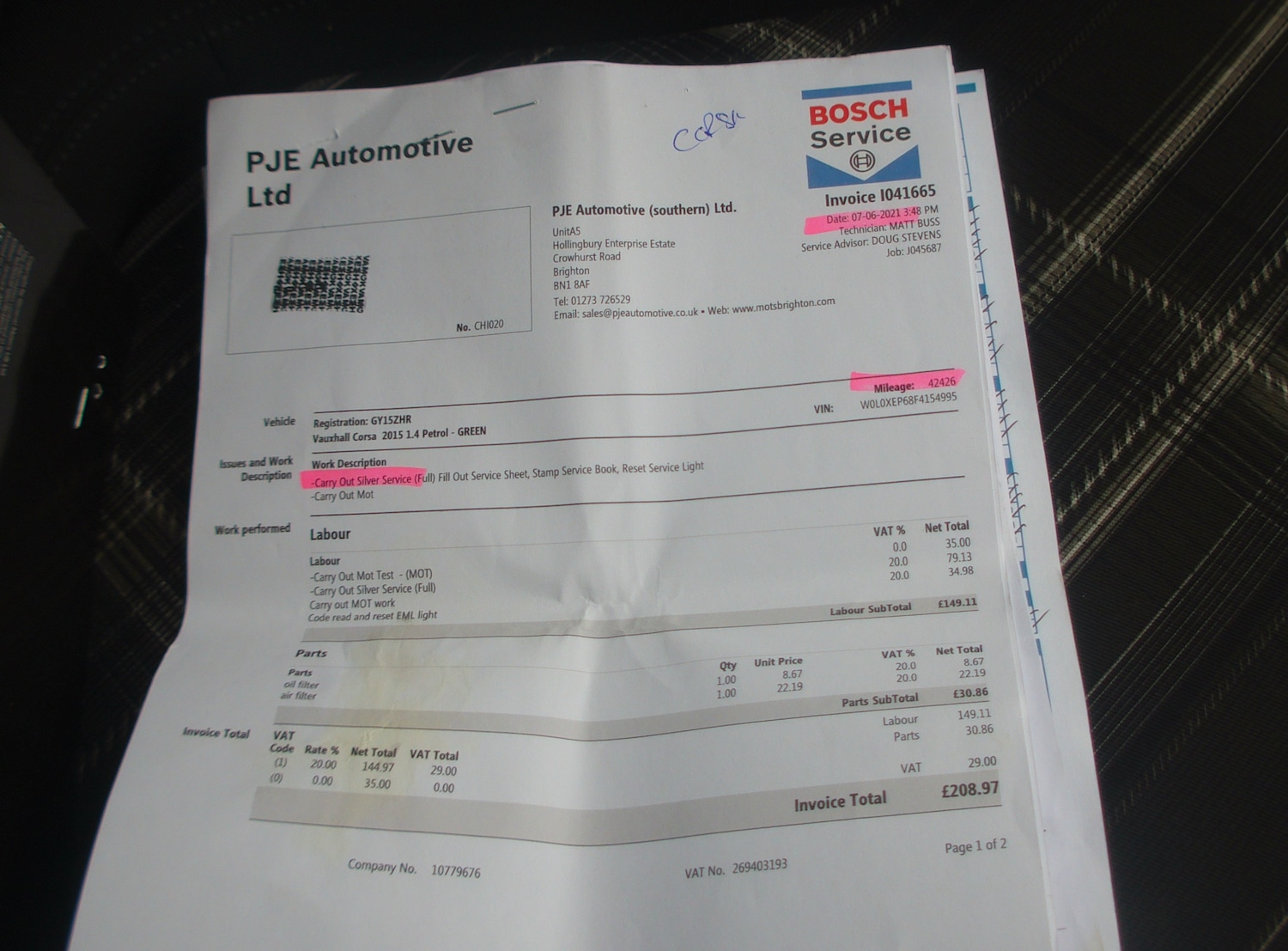 Used Vauxhall Corsa 2015 for sale - 77845498: Photo 17