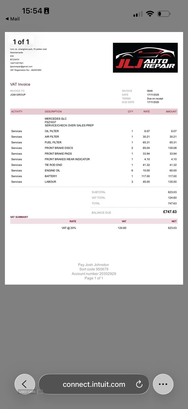 Used Mercedes-Benz GLC 2017 for sale - 76574006: Photo 3