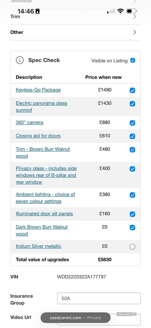 Used Mercedes-Benz S Class 2015 for sale - 76593180: Photo 5