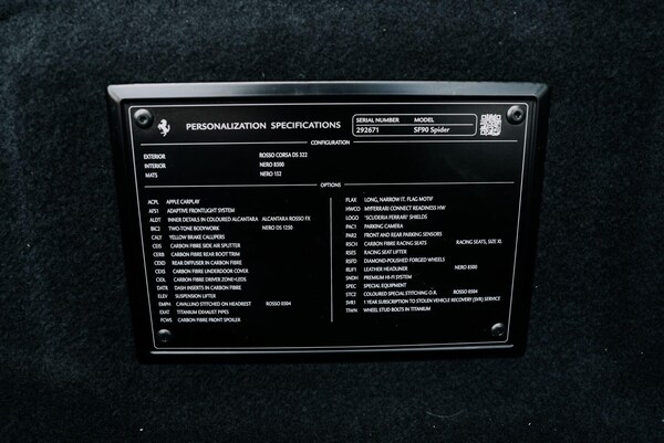 Used Ferrari SF90 Stradale for sale - 76284259: Photo 55