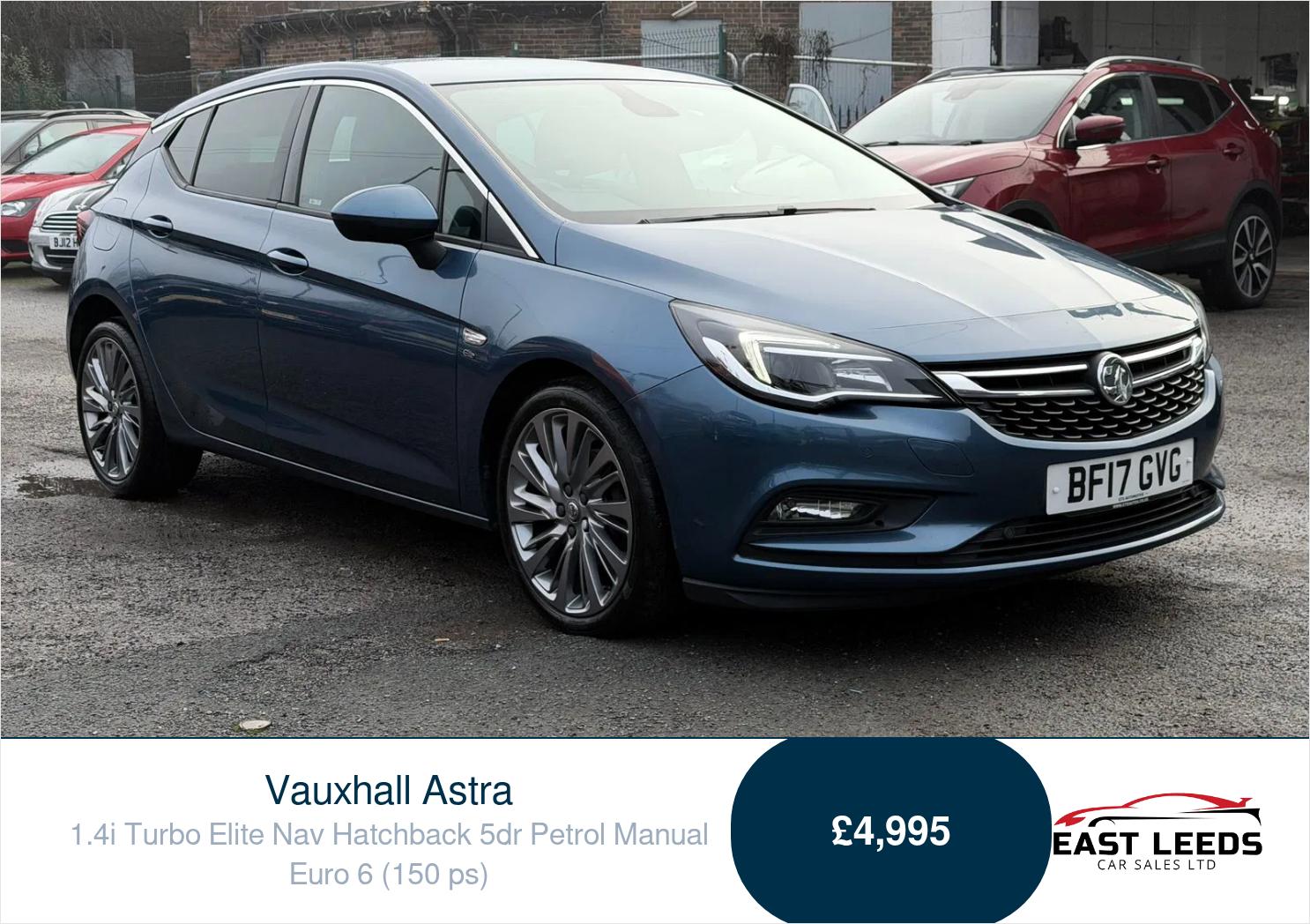Used Vauxhall Astra 2017 for sale - 77360678: Photo 1