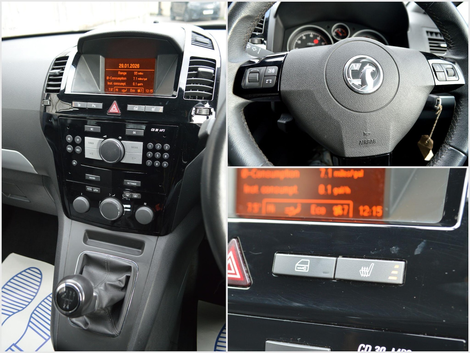 Used Vauxhall Zafira 2012 for sale - 77376889: Photo 8