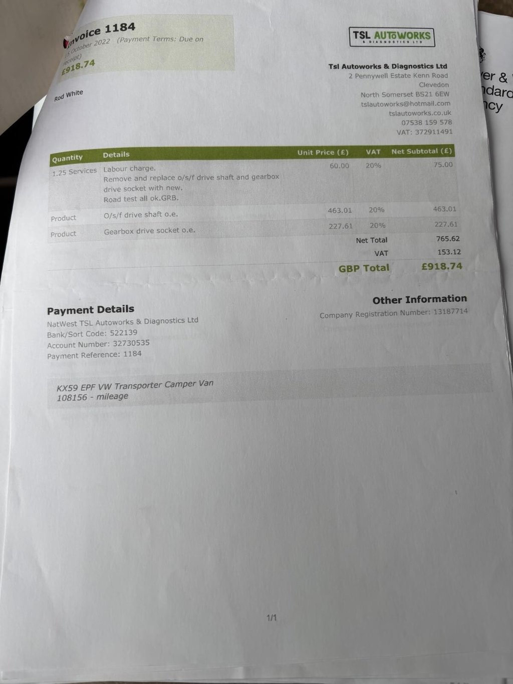 Used Volkswagen Transporter 2009 for sale - 77263108: Photo 30