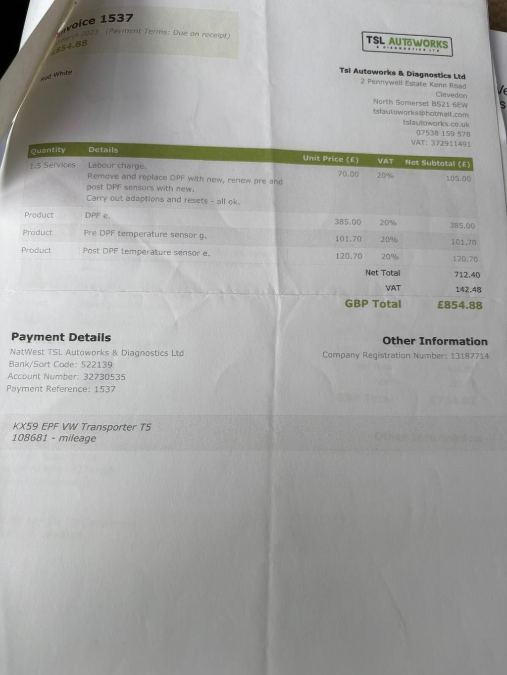 Used Volkswagen Transporter 2009 for sale - 77263108: Photo 32