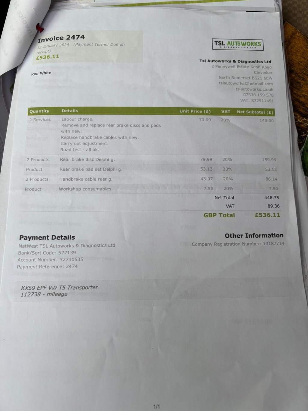 Used Volkswagen Transporter 2009 for sale - 77263108: Photo 36