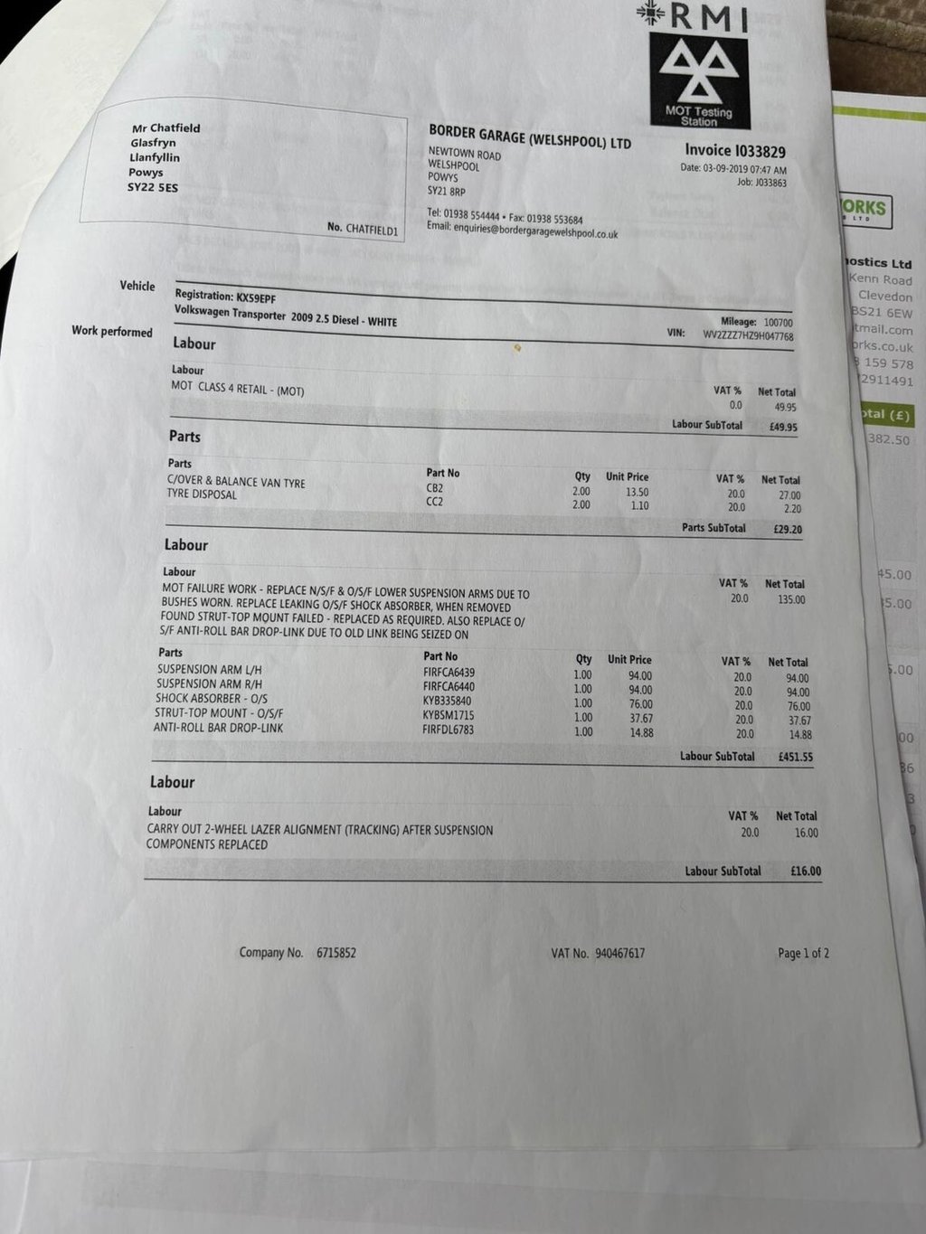Used Volkswagen Transporter 2009 for sale - 77263108: Photo 46