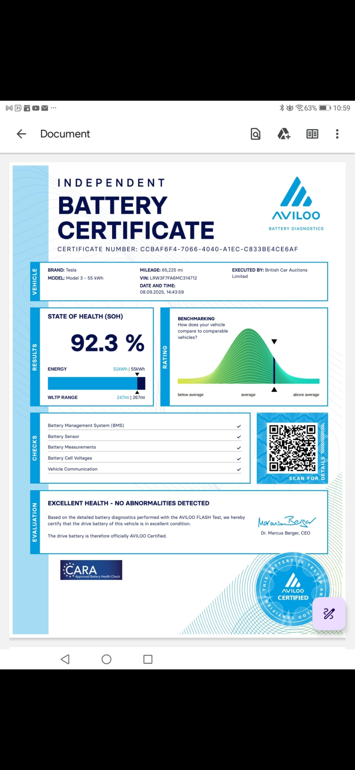 Used Tesla Model 3 2021 for sale - 76174736: Photo 59