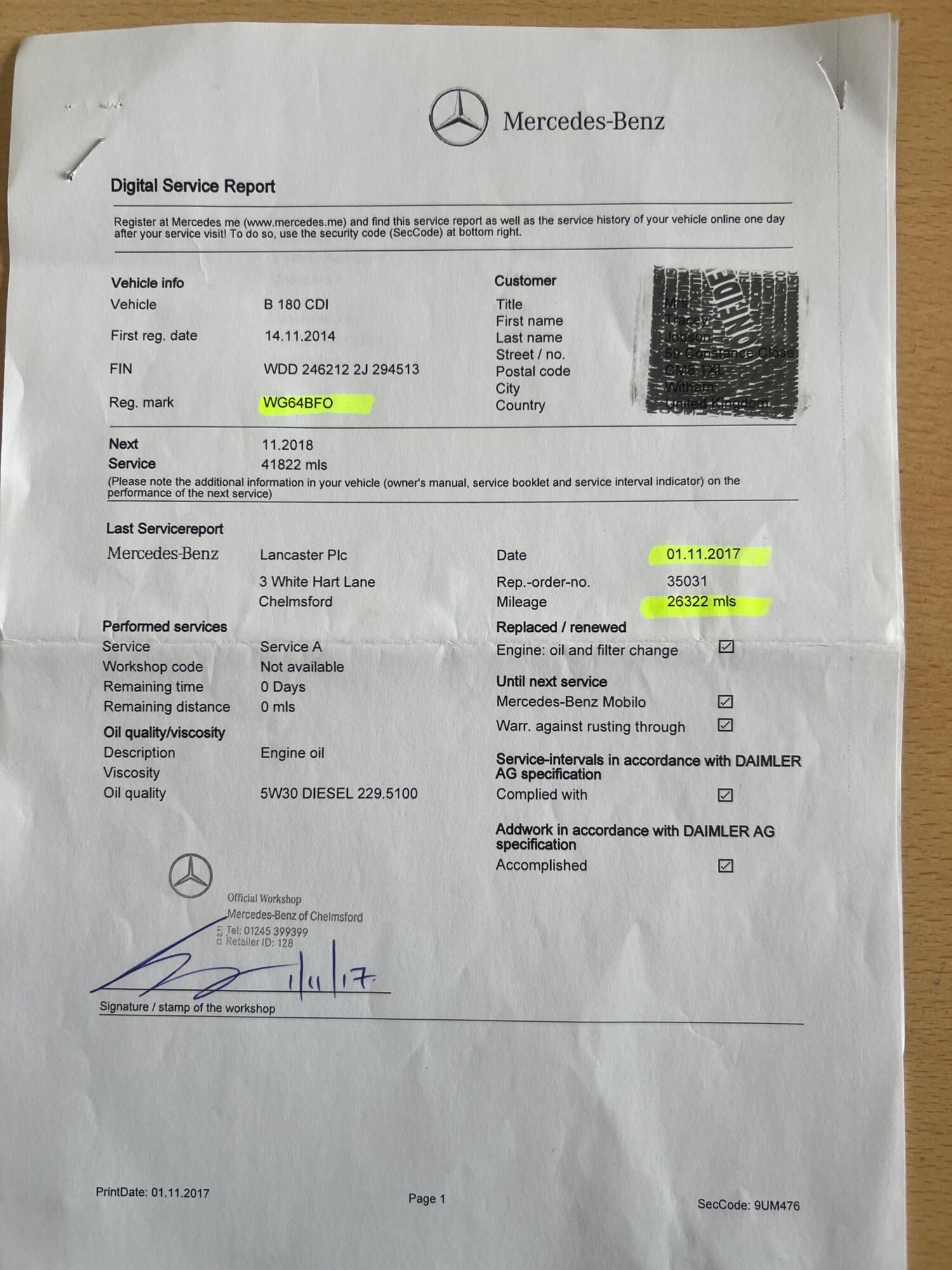 Used Mercedes-Benz B Class 2014 for sale - 78117376: Photo 27