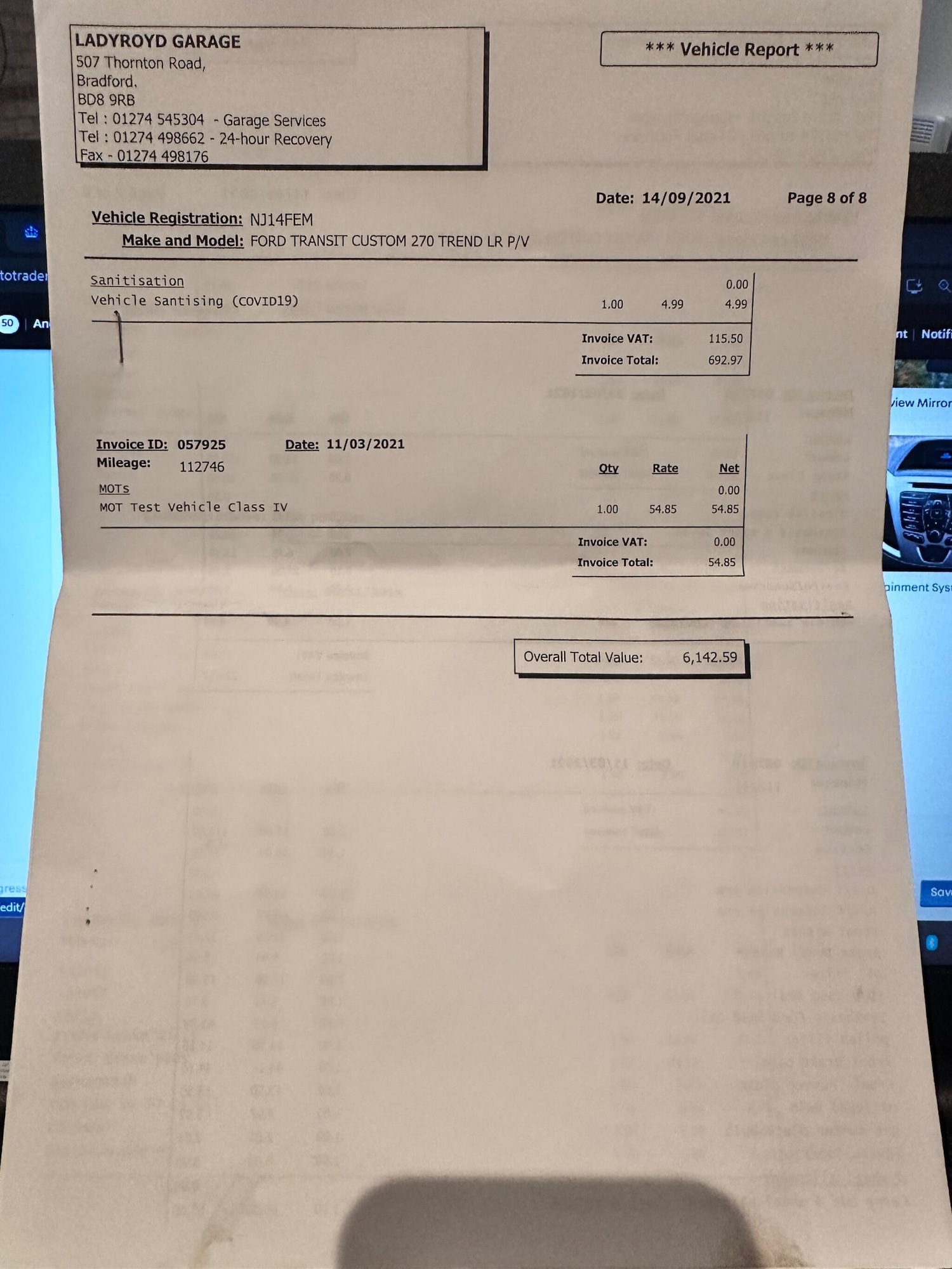 Used Ford Transit Custom 2014 for sale - 76432868: Photo 47