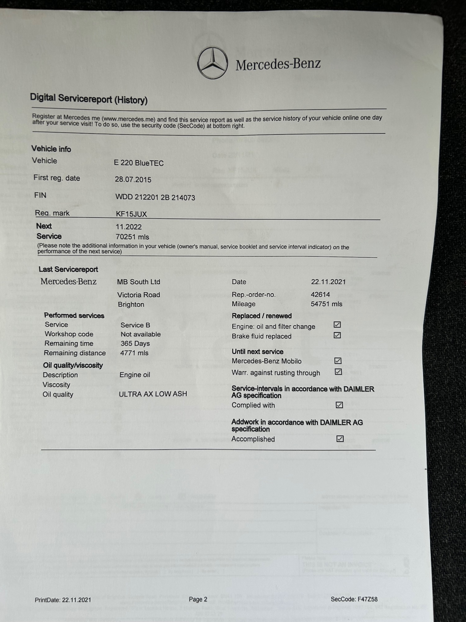 Used Mercedes-Benz E Class 2015 for sale - 77223362: Photo 14