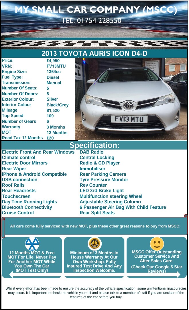 Used Toyota Auris 2013 for sale - 77363310: Photo 21