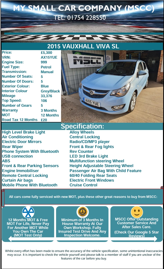 Used Vauxhall Viva 2015 for sale - 76280402: Photo 20