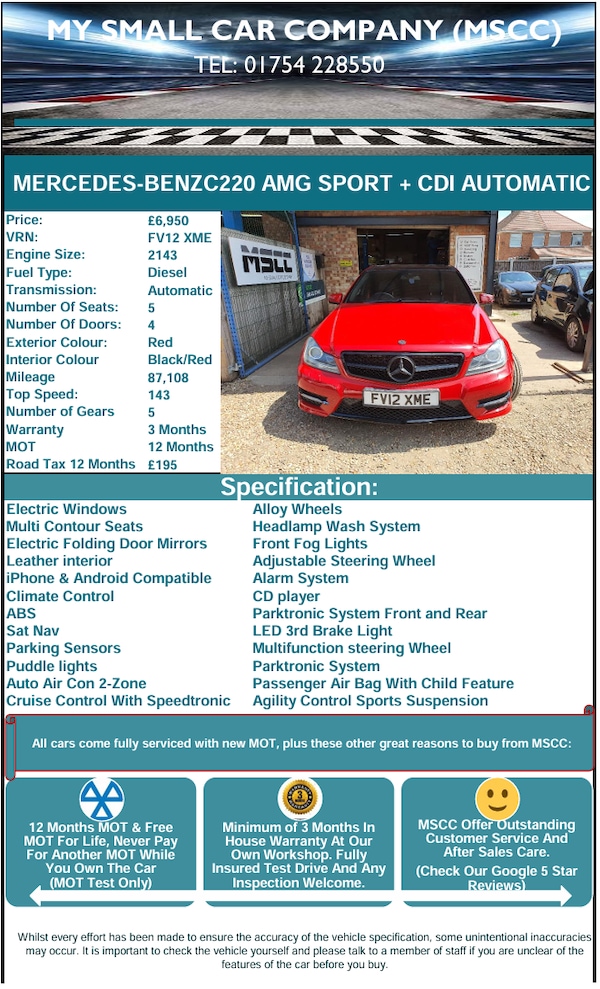 Used Mercedes-Benz C-Class 2012 for sale - 74939556: Photo 21