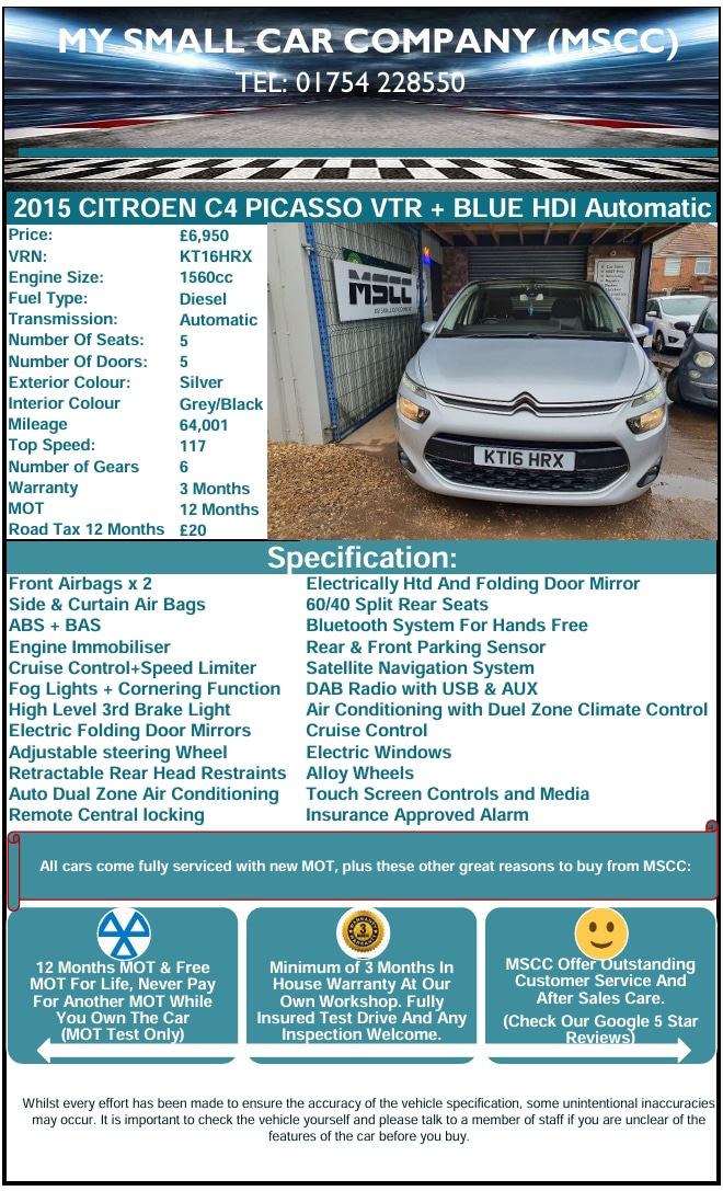 Used Citroen C4 Picasso 2016 for sale - 77676422: Photo 24