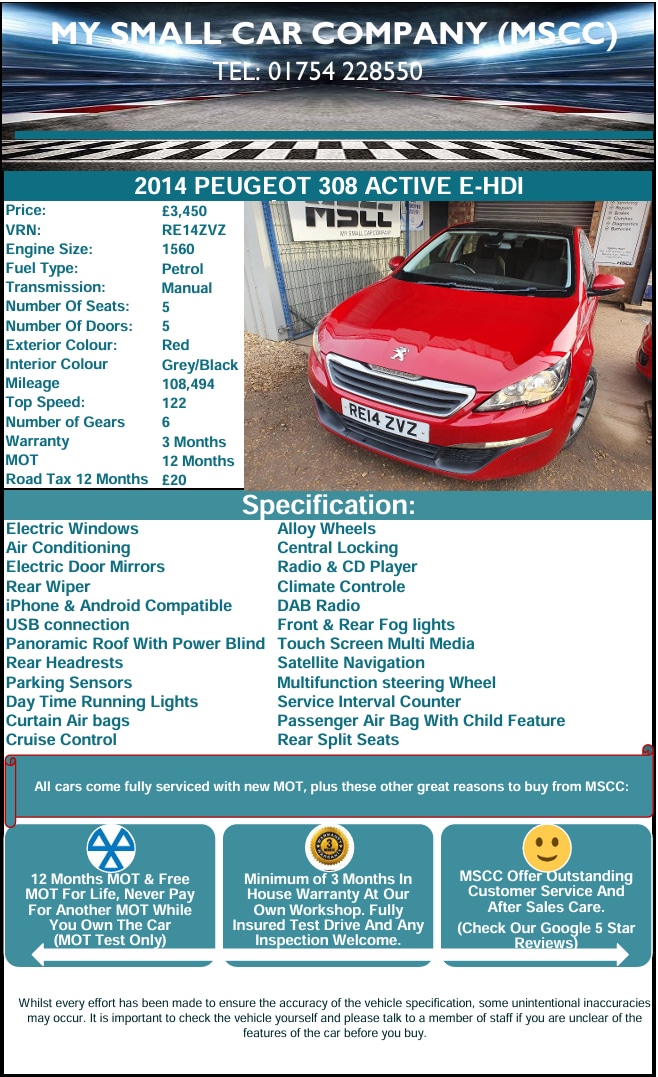 Used Peugeot 308 2014 for sale - 77024062: Photo 20