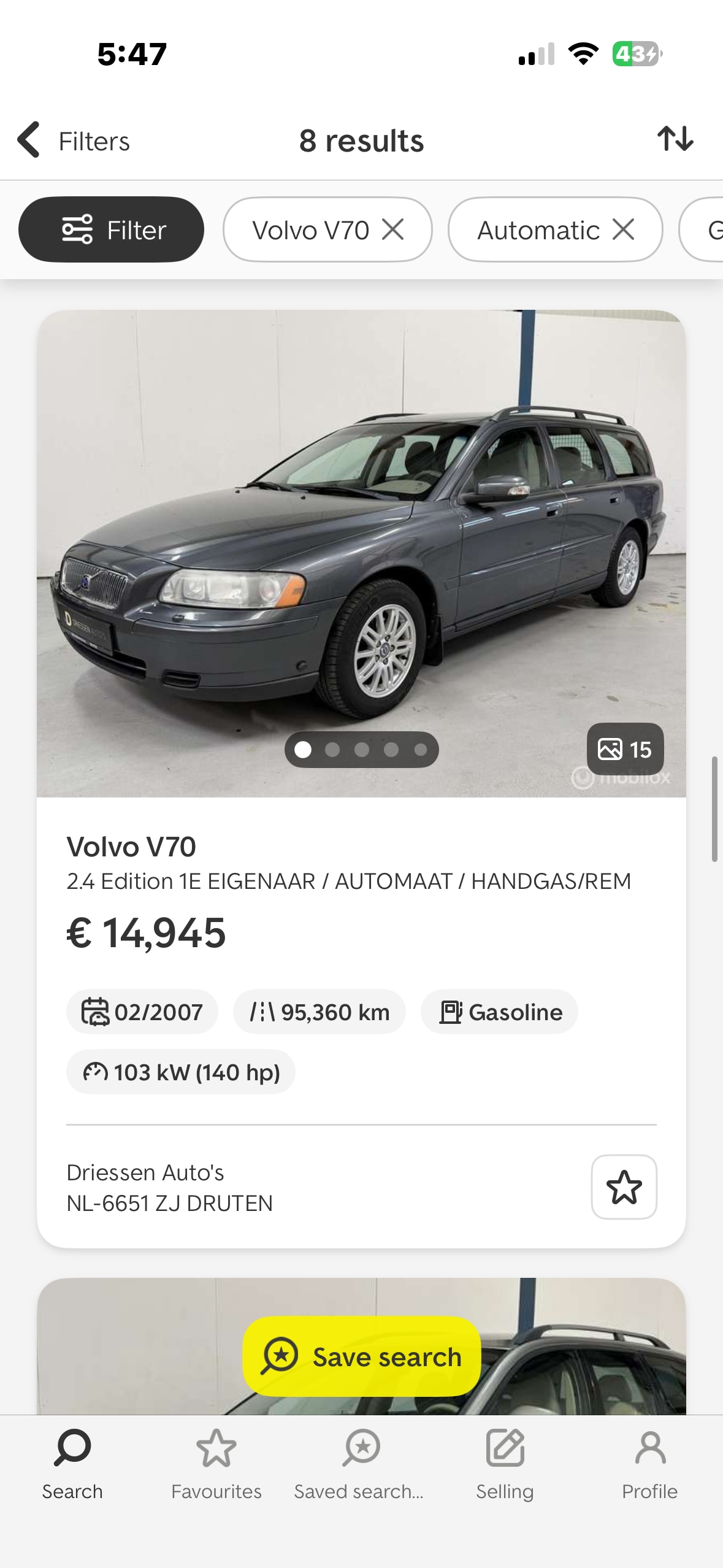 Used Volvo V70 2005 for sale - 77052167: Photo 23