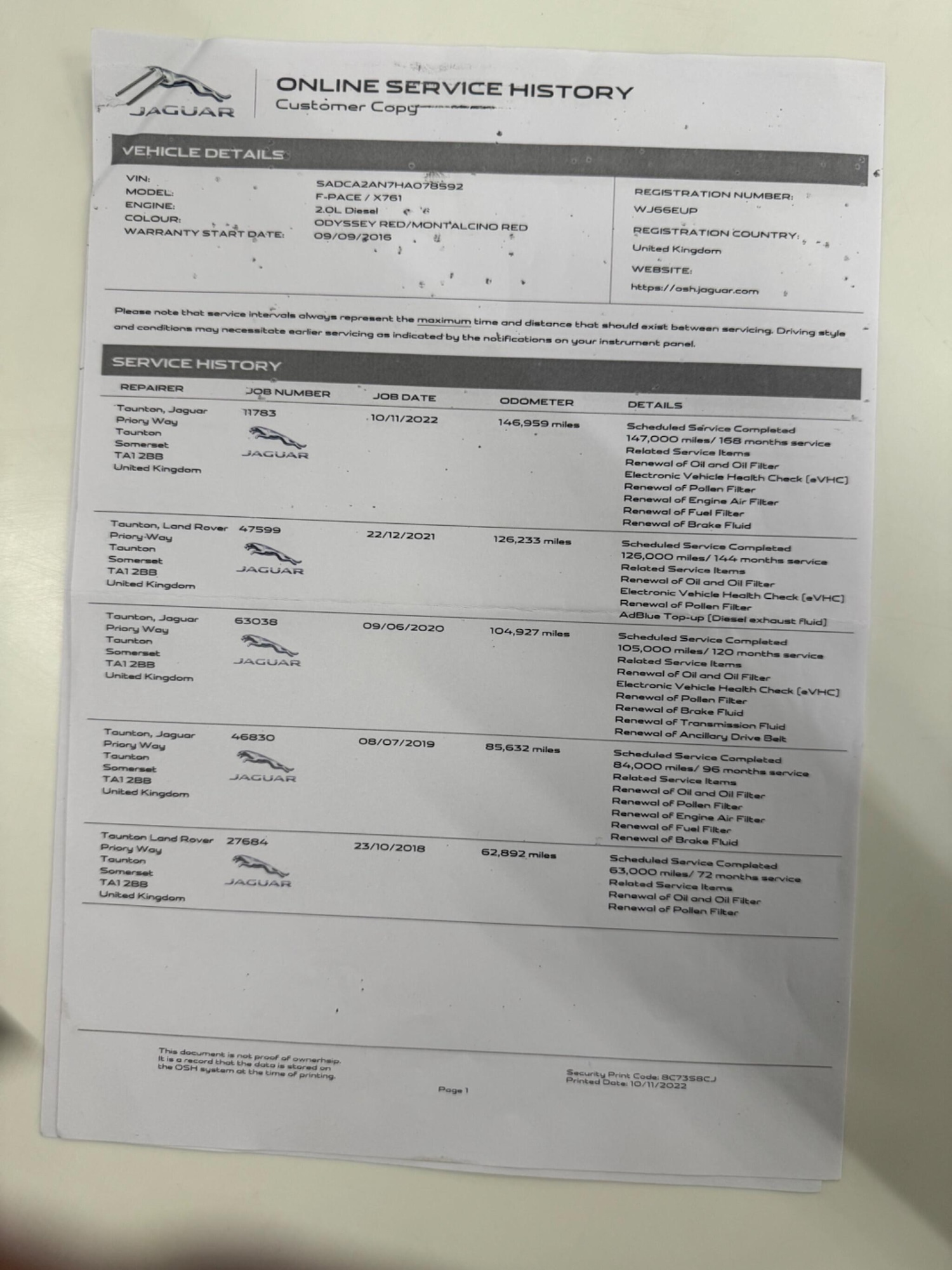 Used Jaguar F-Pace for sale - 77268105: Photo 69