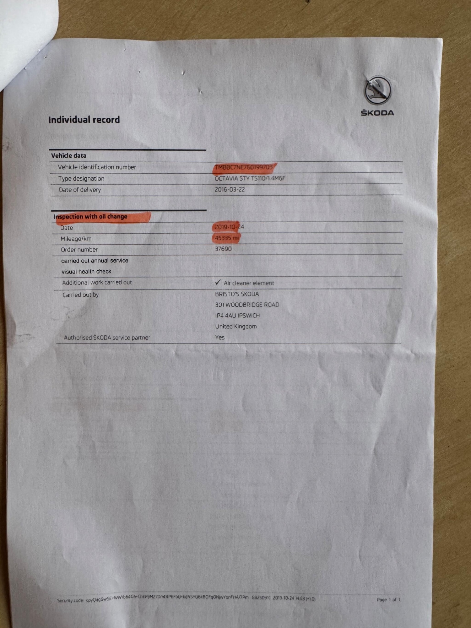 Used Skoda Octavia 2016 for sale - 77853608: Photo 37