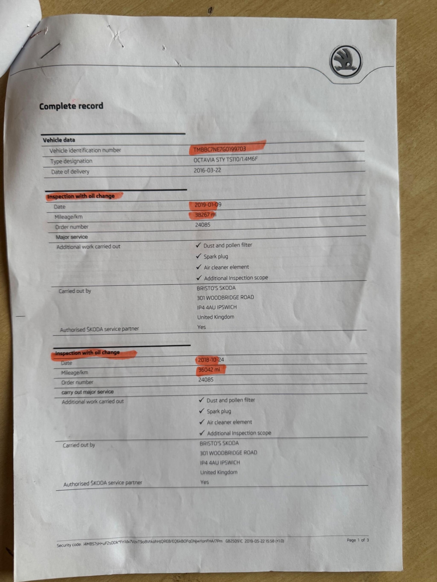 Used Skoda Octavia 2016 for sale - 77853608: Photo 38