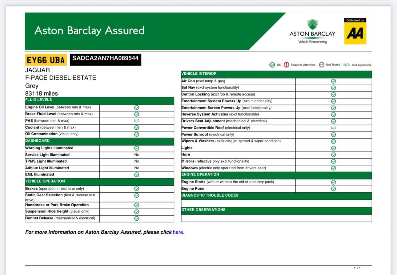 Used Jaguar F-Pace 2016 for sale - 76714899: Photo 70