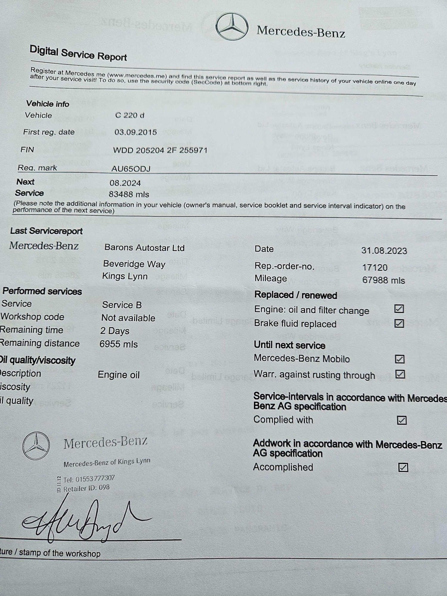 Used Mercedes-Benz C Class 2015 for sale - 77425911: Photo 24