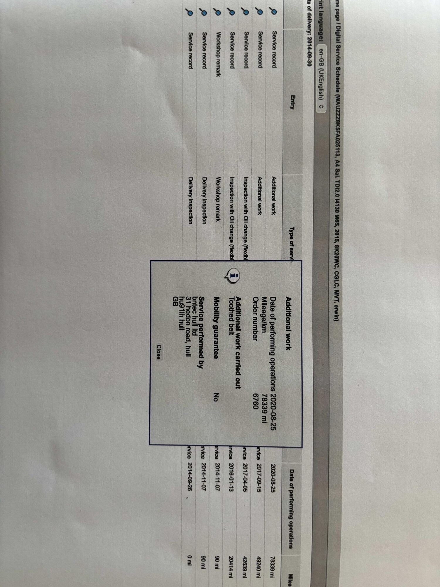 Used Audi A4 2014 for sale - 77574749: Photo 33