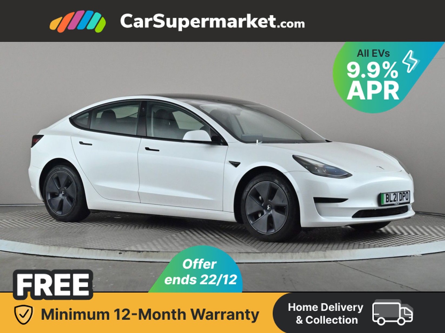 Used Tesla Model 3 2021 for sale - 76949563: Photo 1