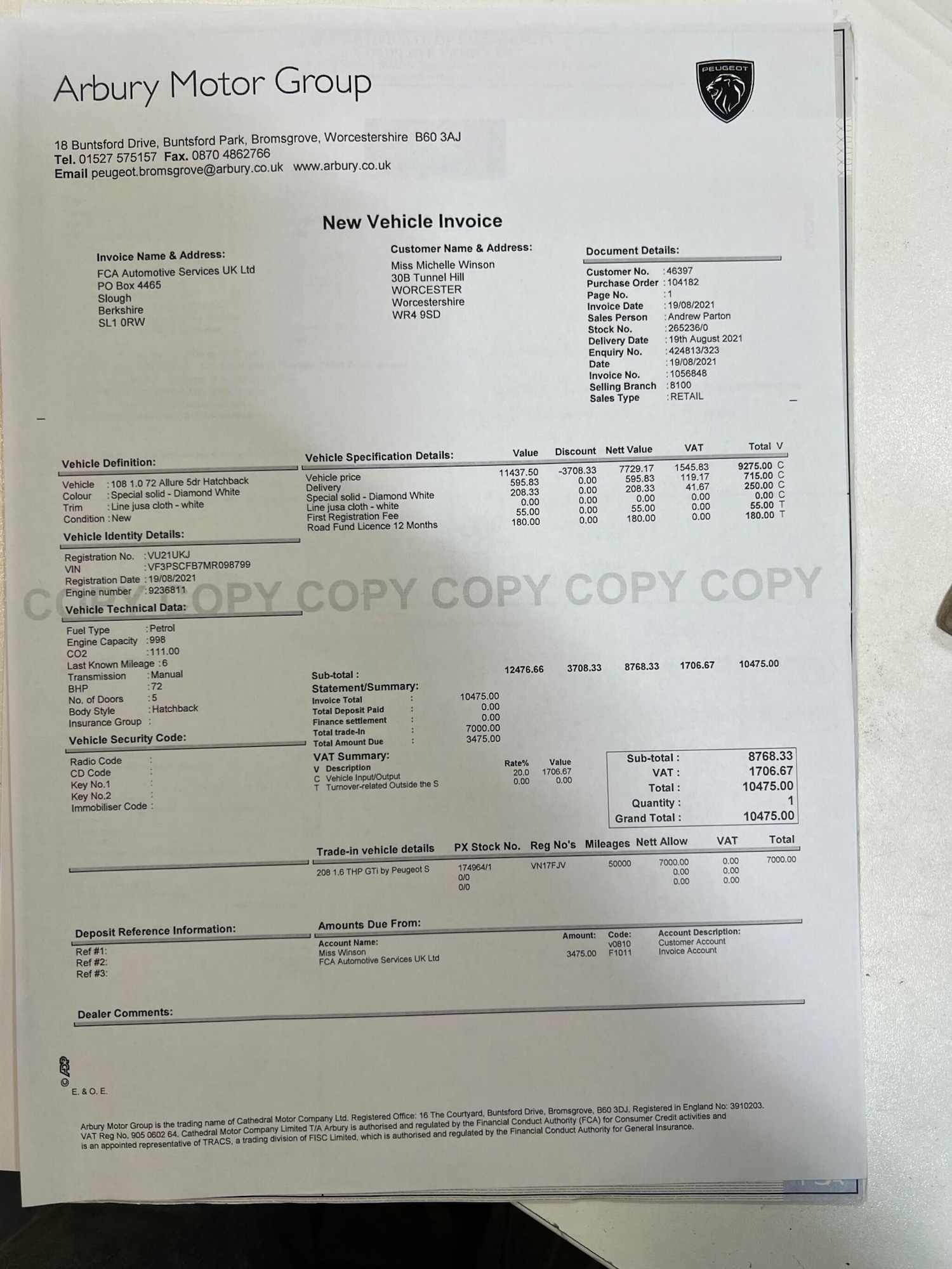 Used Peugeot 108 2021 for sale - 76472486: Photo 28