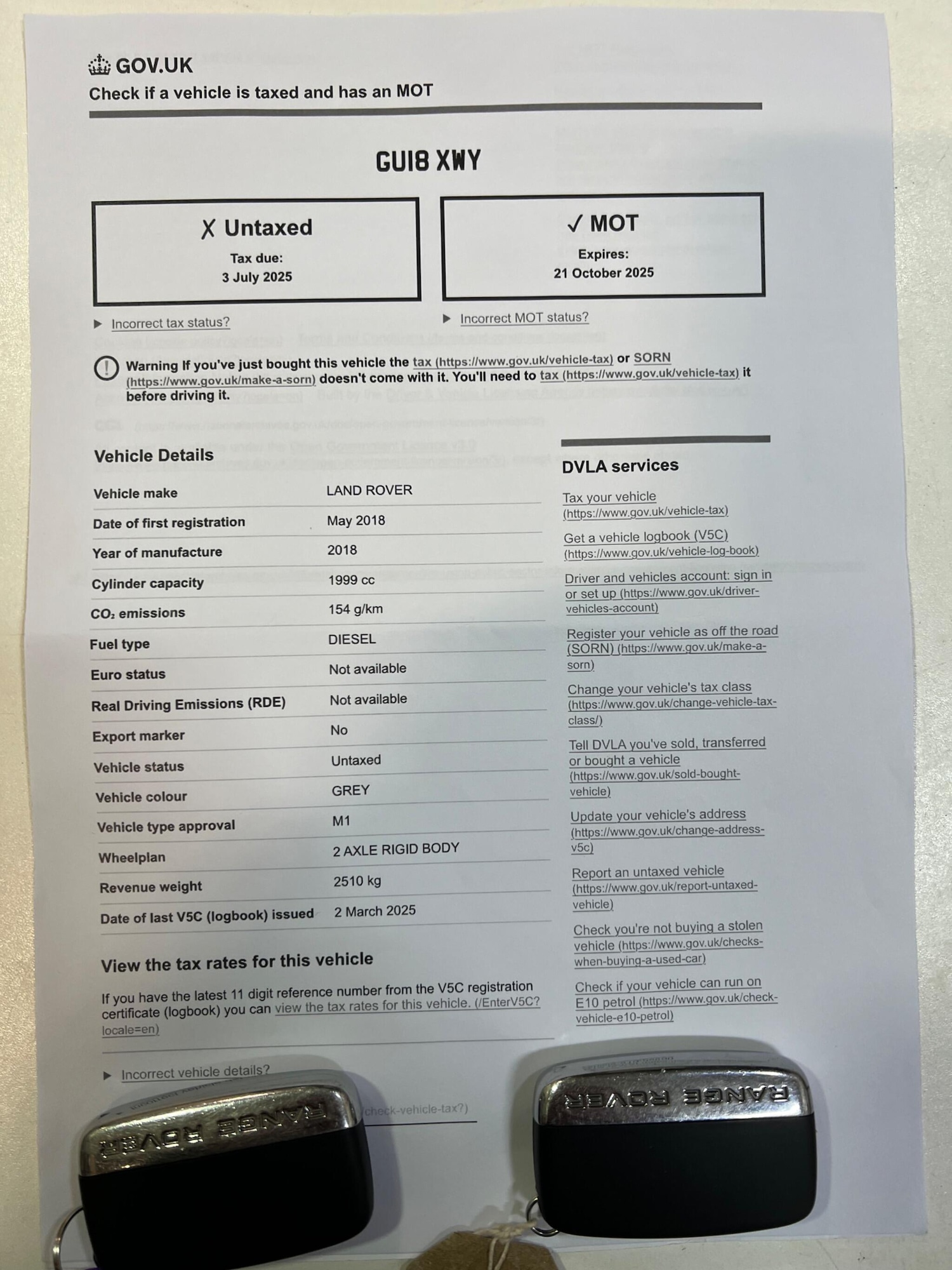 Used Land Rover Range Rover Velar 2018 for sale - 77663483: Photo 37