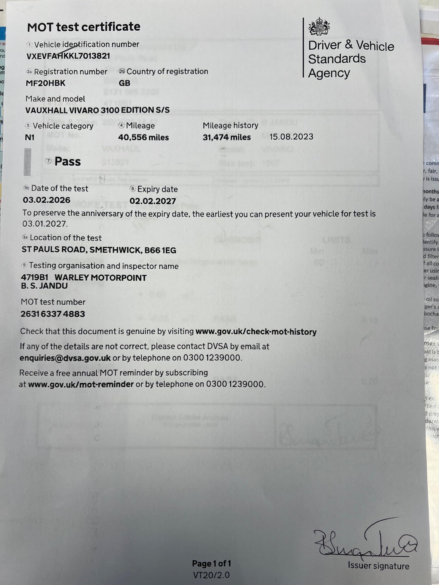 Used Vauxhall Vivaro 2020 for sale - 77783653: Photo 19