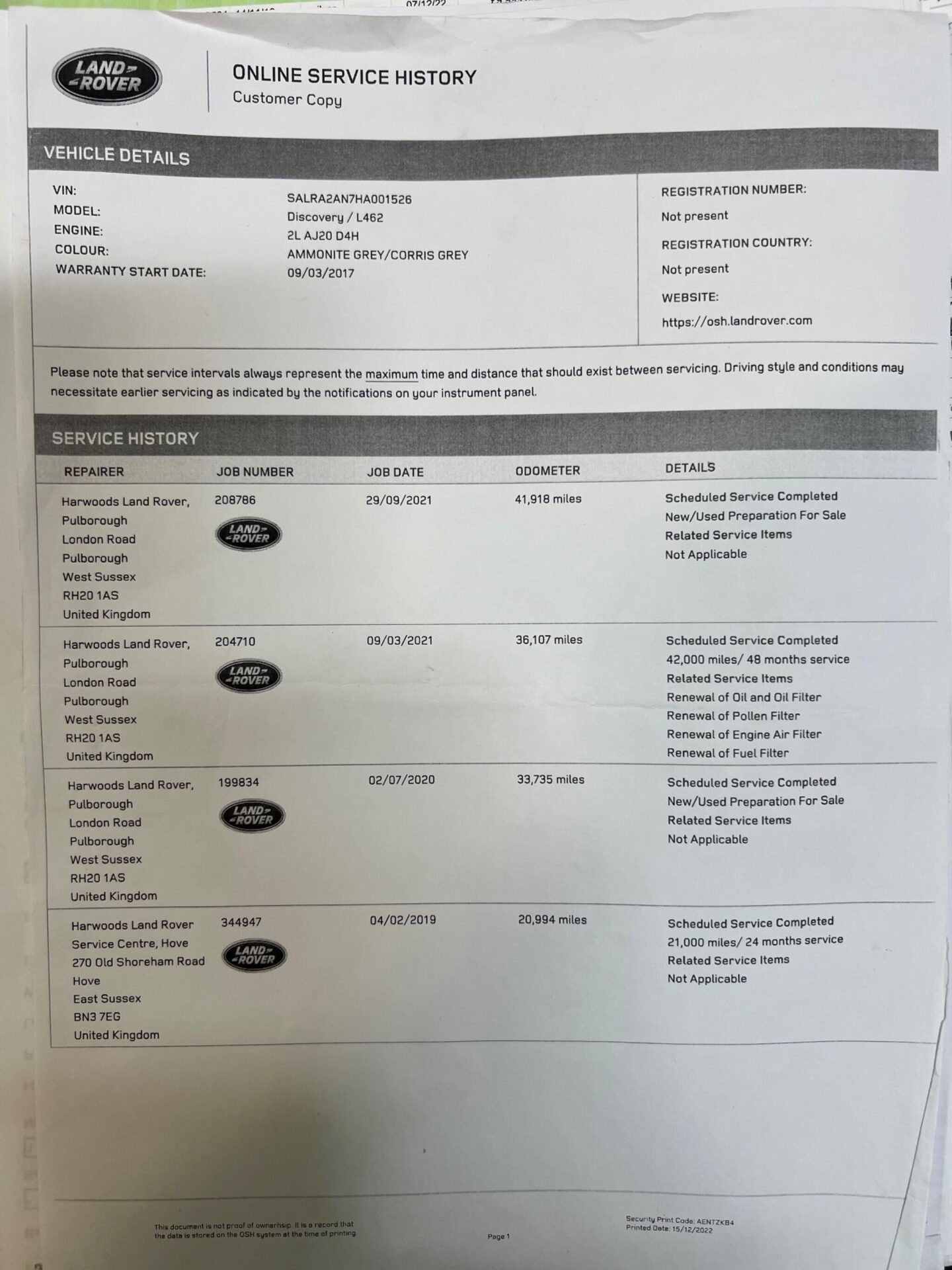 Used Land Rover Discovery 2017 for sale - 77640798: Photo 43