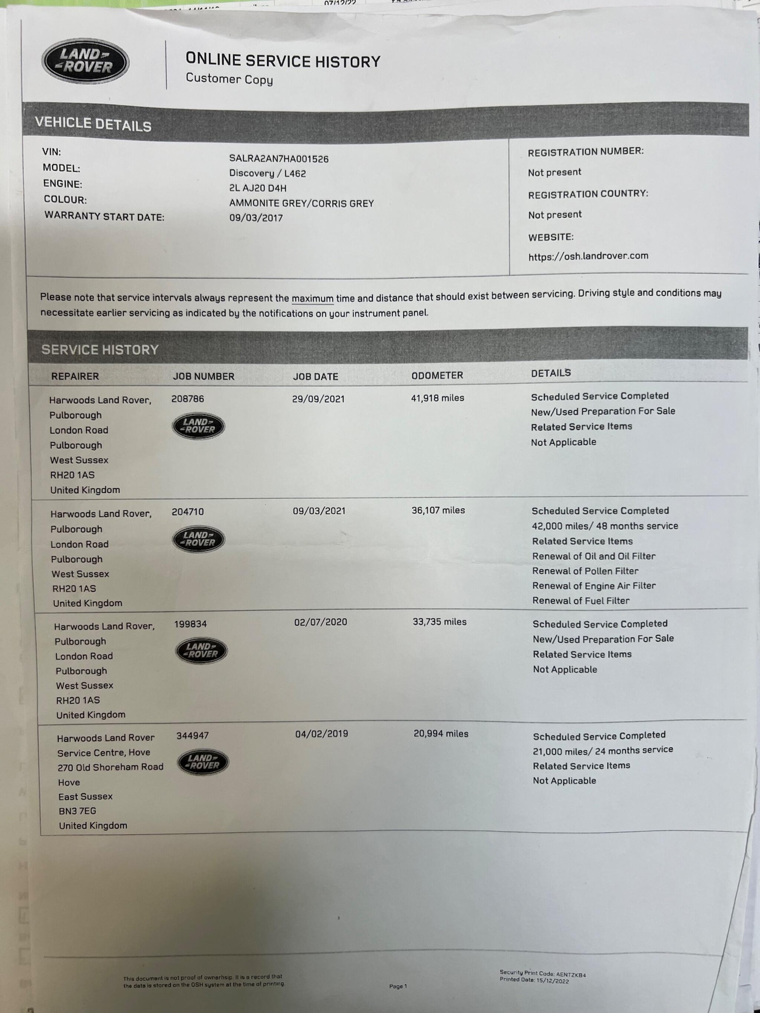Used Land Rover Discovery 2017 for sale - 77663466: Photo 43