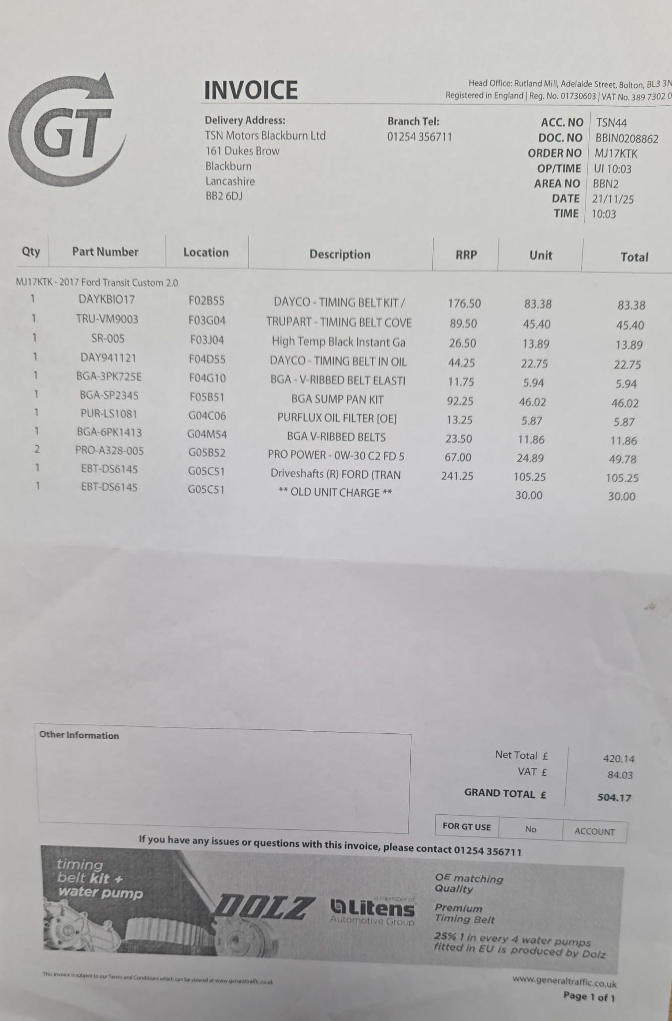 Used Ford Transit Custom 2017 for sale - 76786616: Photo 47