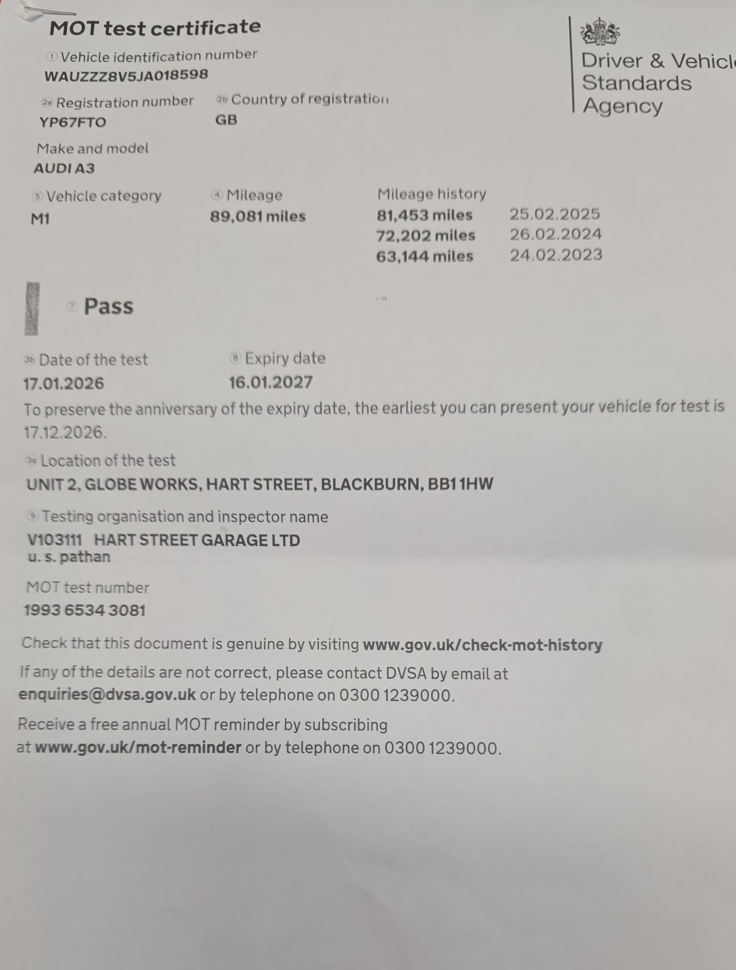 Used Audi A3 2017 for sale - 77395802: Photo 51