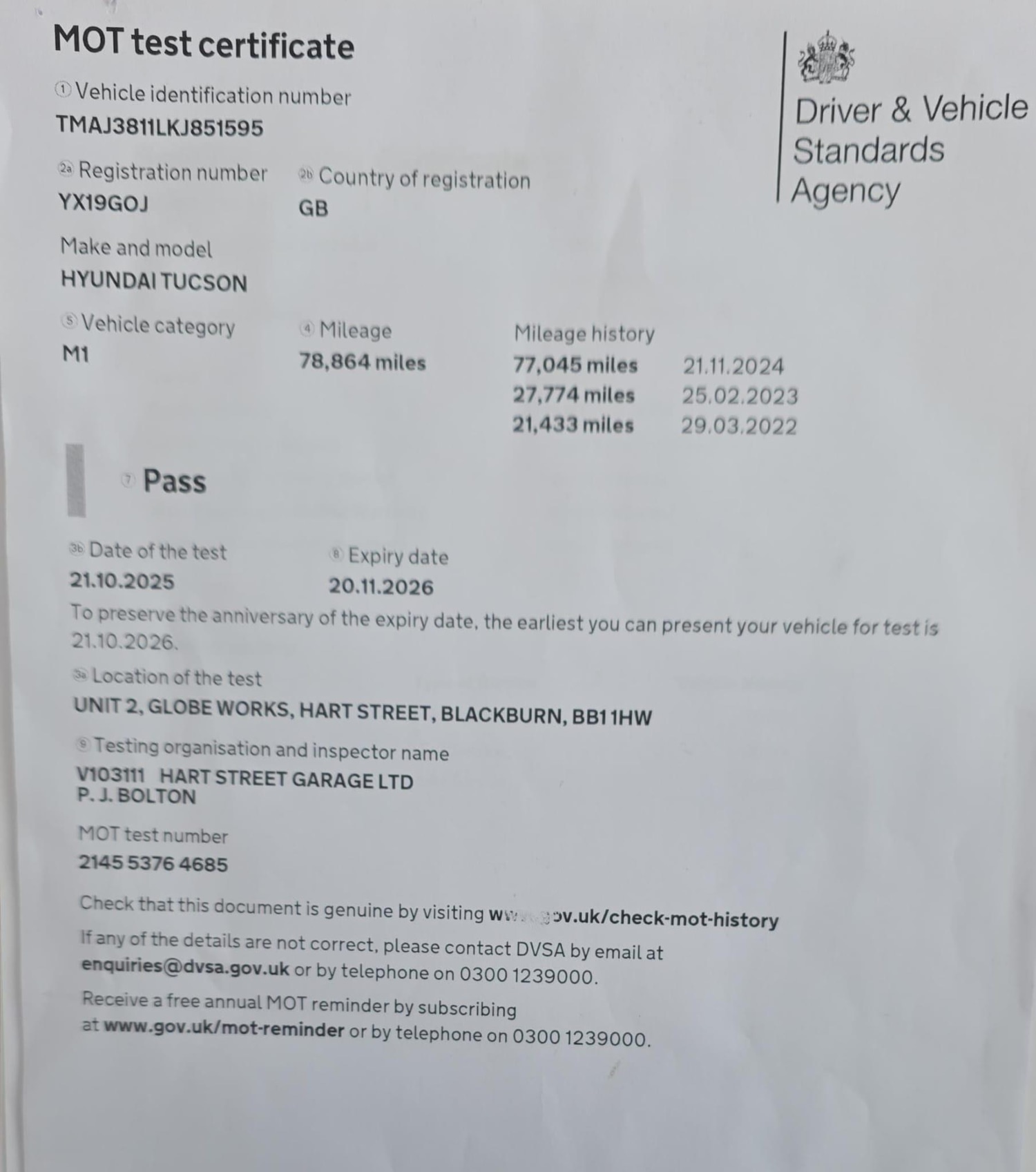 Used Hyundai TUCSON 2019 for sale - 77109653: Photo 59