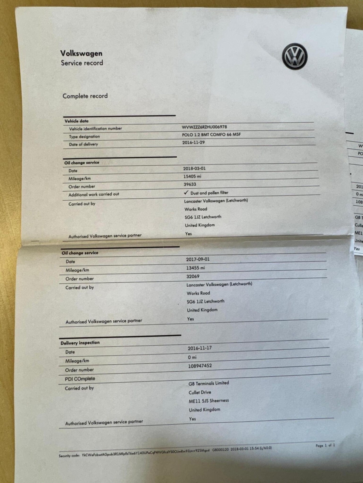 Used Volkswagen Polo 2016 for sale - 76449727: Photo 76