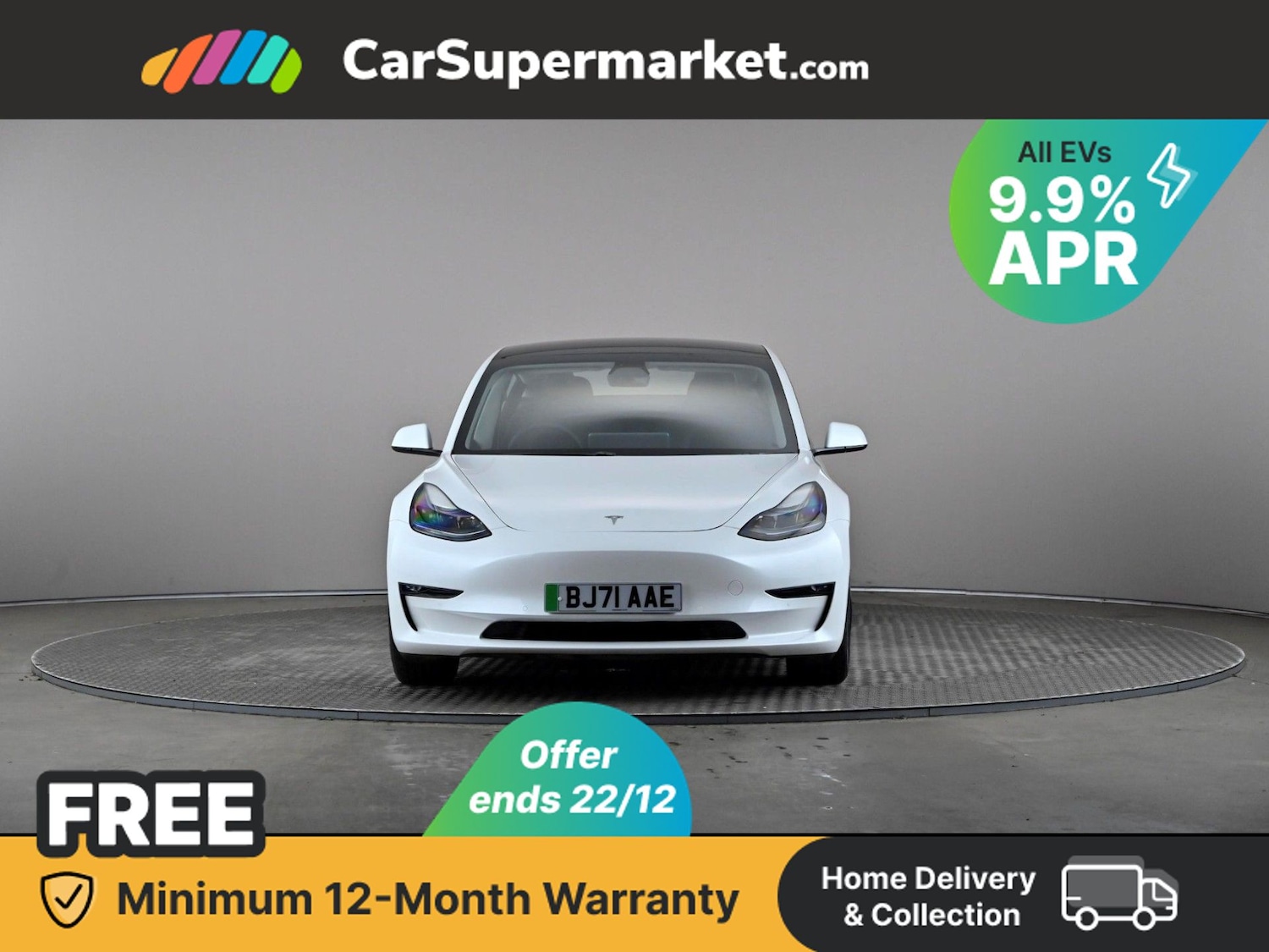 Used Tesla Model 3 2021 for sale - 76844595: Photo 2