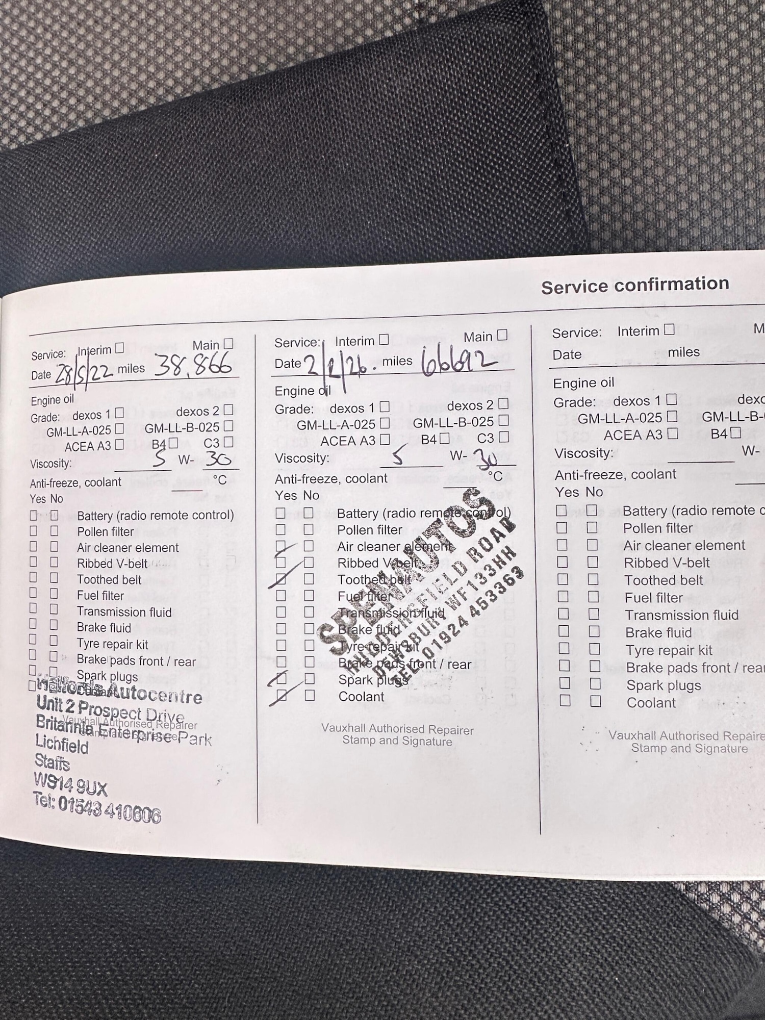 Used Vauxhall Zafira 2013 for sale - 77625473: Photo 38