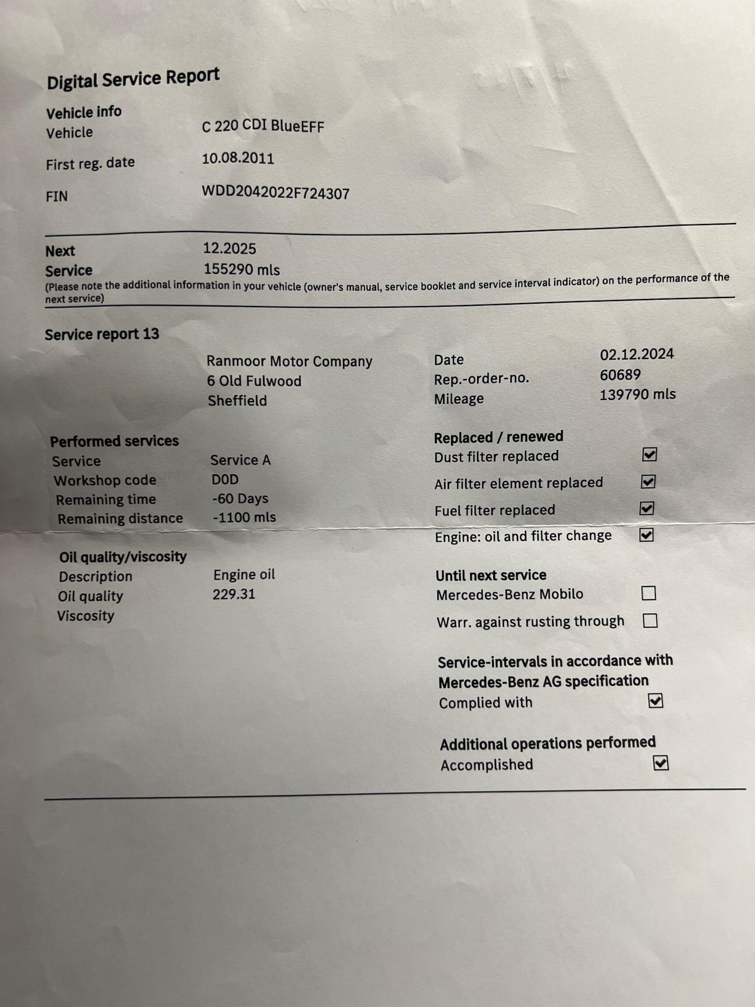 Used Mercedes-Benz C Class 2011 for sale - 76432025: Photo 39