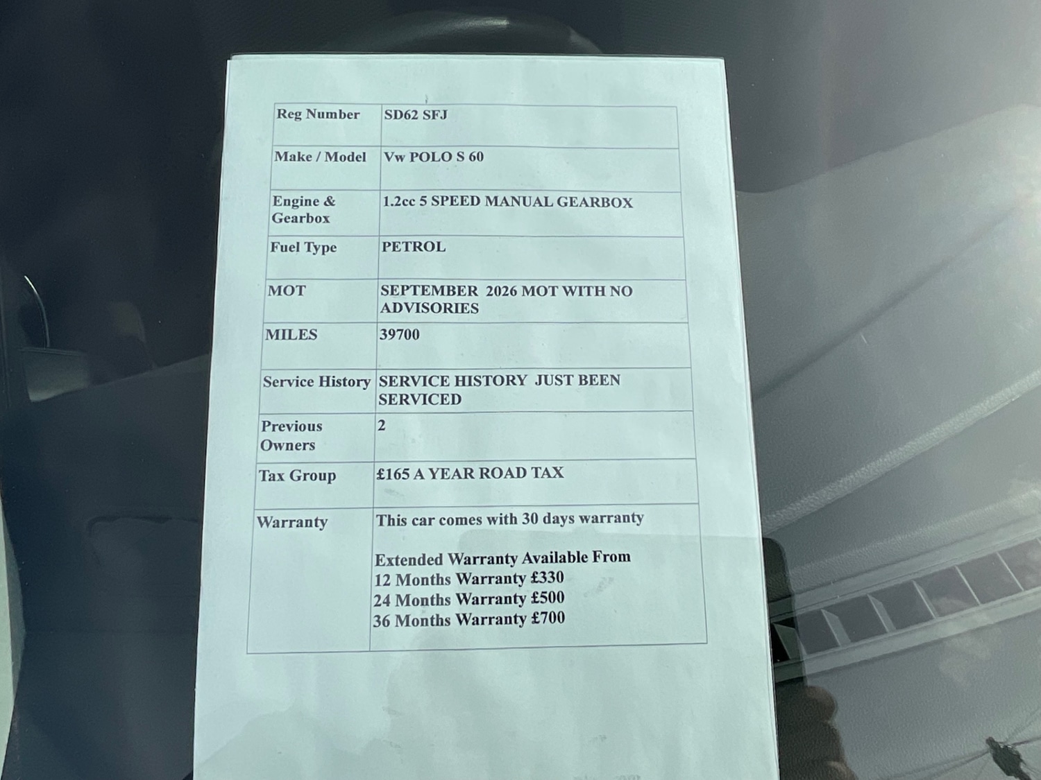 Vehicle 32