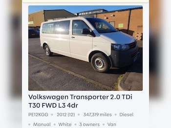Used Volkswagen Transporter 2012 for sale - 76577505: Photo