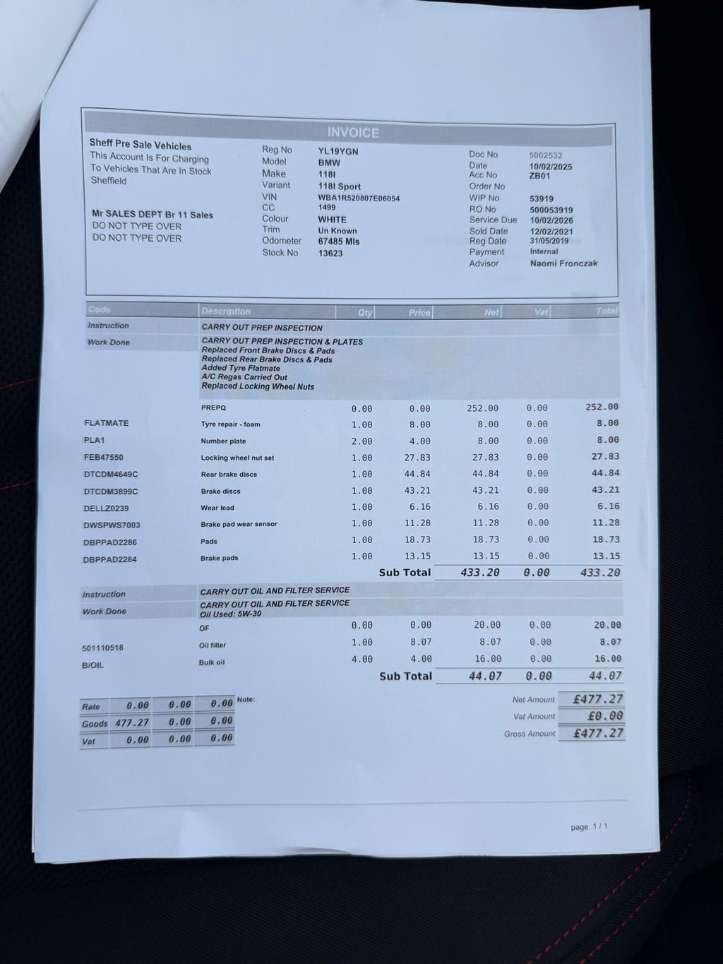 Used BMW 1 Series 2019 for sale - 76385940: Photo 21