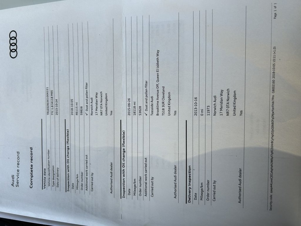 Used Audi TT 2013 for sale - 77007184: Photo 19